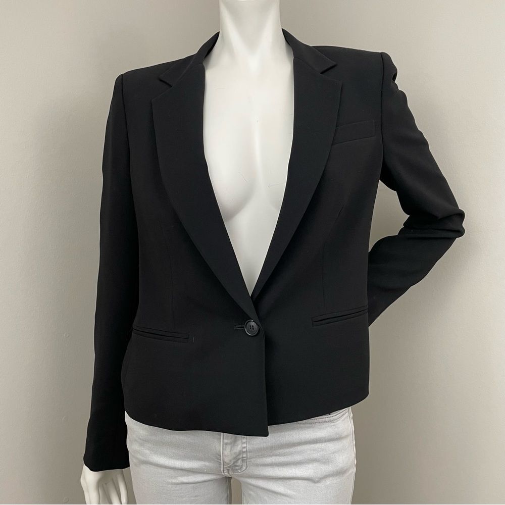 DKNY Black Single Button Blazer Jacket